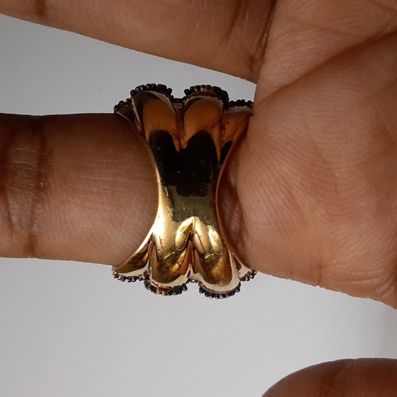 925 Genuine Madeira Citrine and Natural Black Spinel. PRICE IS FIRM. - Picture 7 of 16